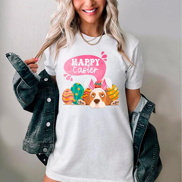 14324ECPOD-3 Easter Day- Dog Cute Easter Shirt